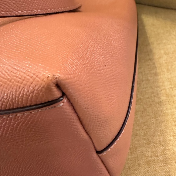 Coach Tote — Beautiful Peachish-Tan Color - Picture 9 of 12